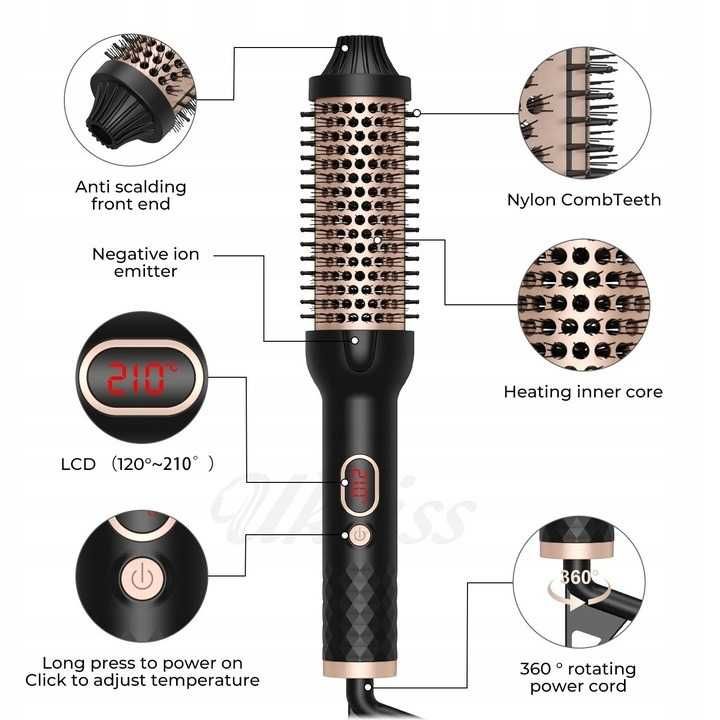 Szczotka termiczna Hair Styling Combo Atopskins WT-157
