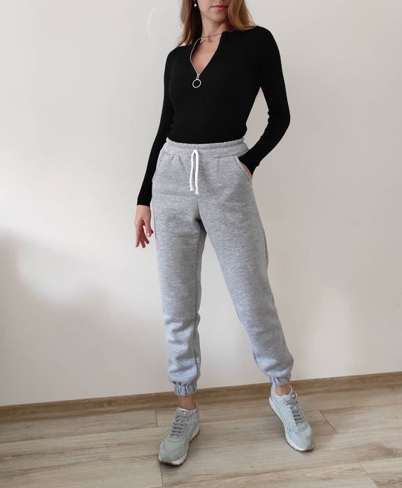 Теплі Жіночі Джогери Штани Спортивні Утеплені Тринитка Байка