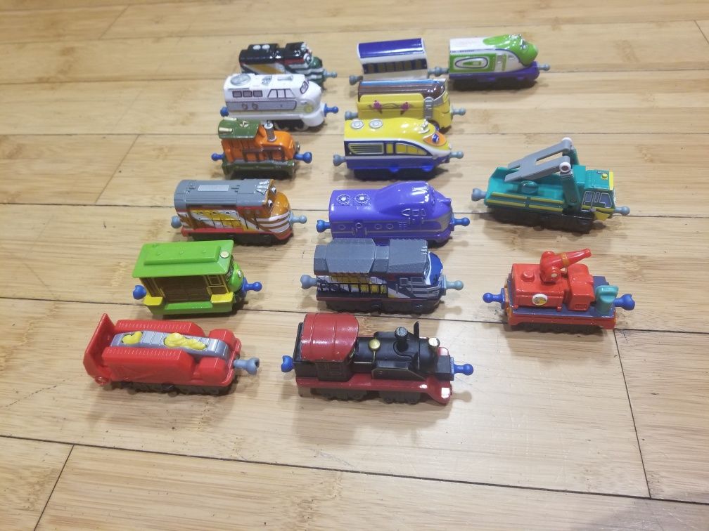 Stacyjkowo Chuggington.  Zestaw pociągów 15 elementów