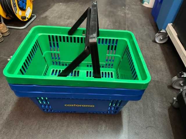 Cesta de armazenamento portátil de plástico(unidades x3)