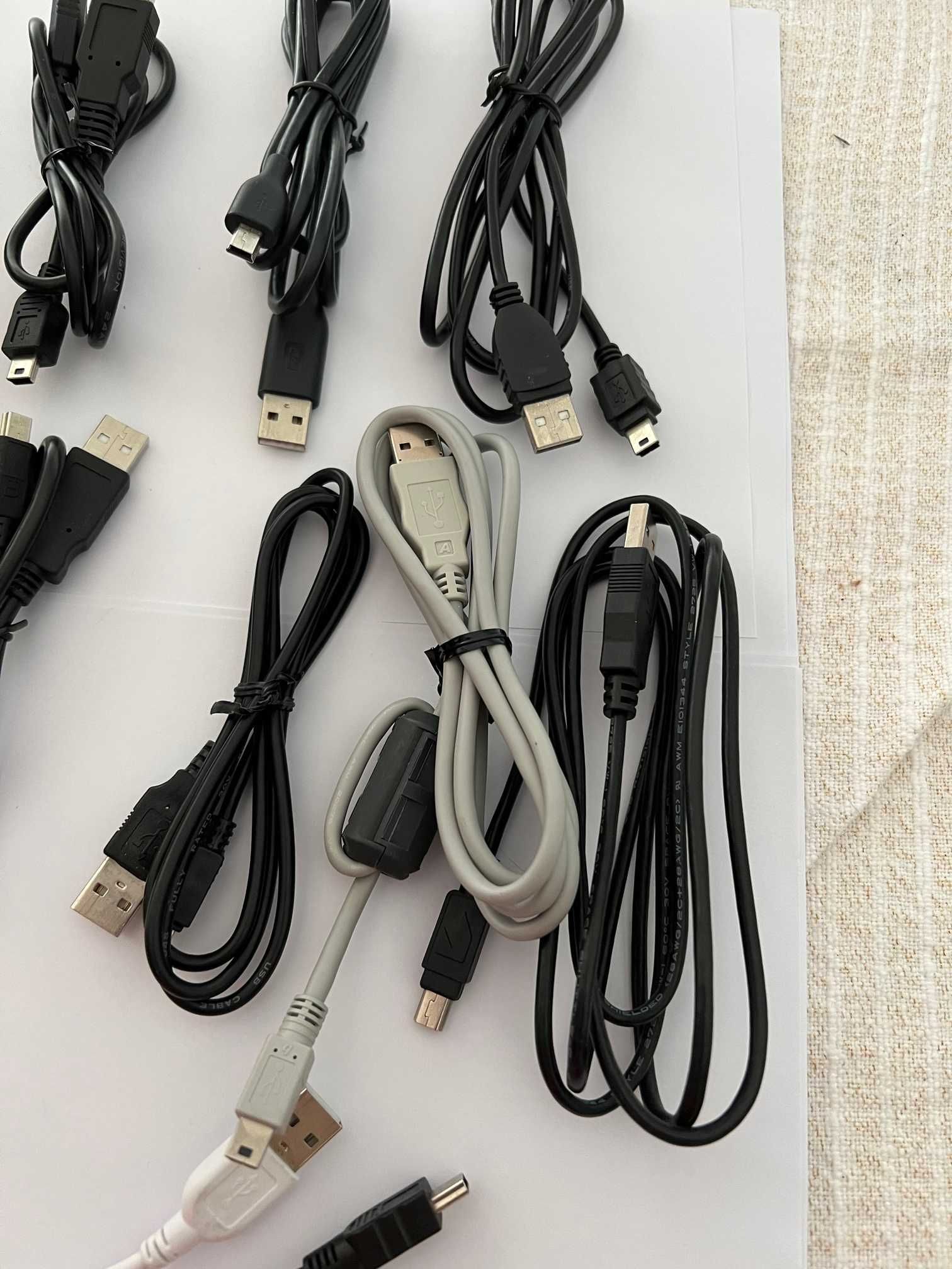 Extensão Cabo USB + Cabos USB/Mini USB
