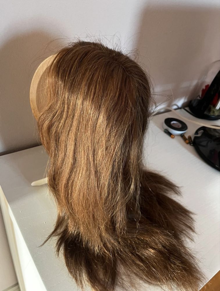 Peruca de cabelo natural