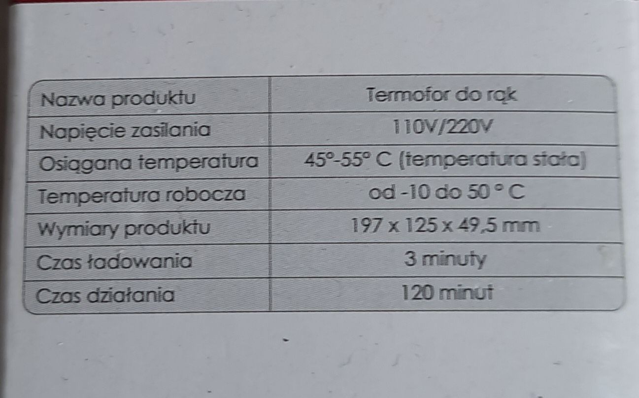 Termofor elektryczny