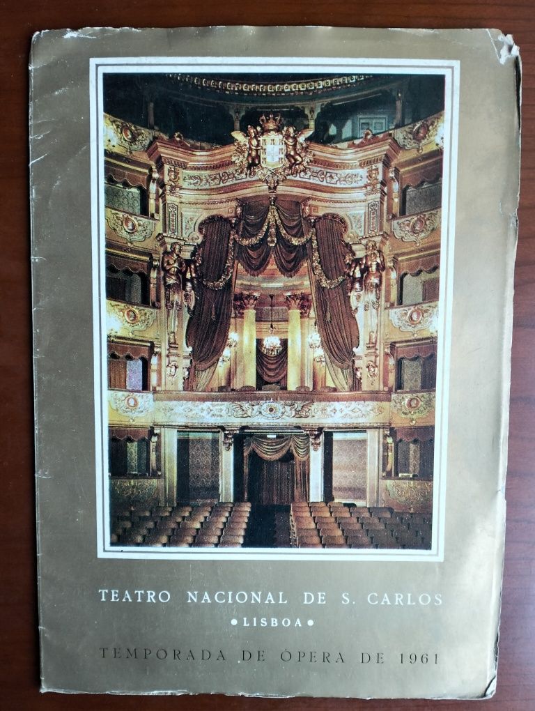 3 antigos programas Teatro Nacional de S. Carlos - Lisboa 1961/1965