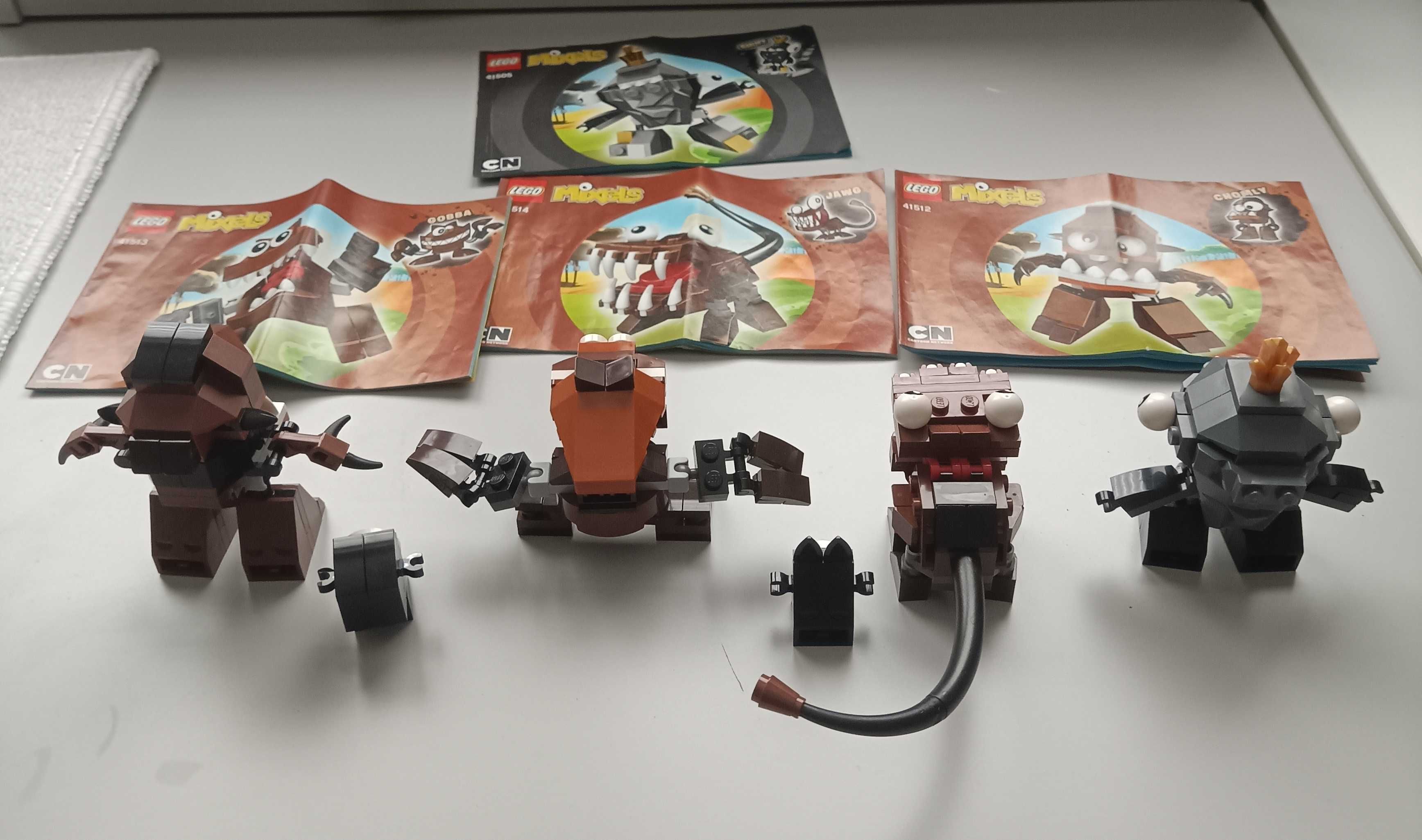 LEGO MIXELS brązowe + siwy