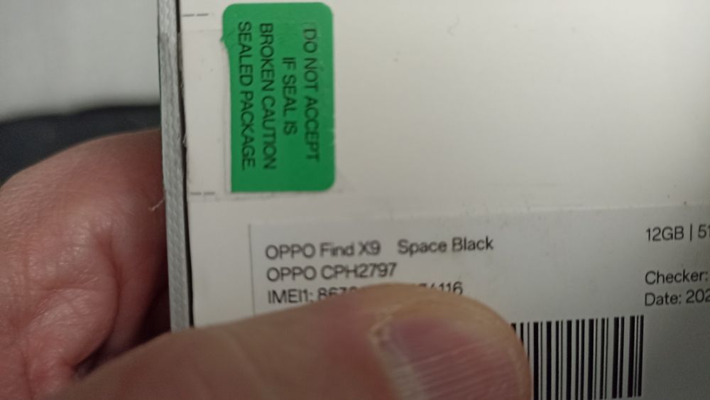 Oppo Find X9 512Gb - Preto