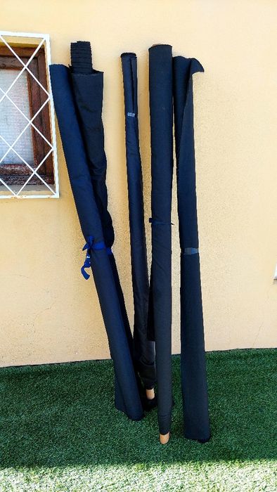 Pontas de rolo tecido preto