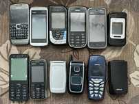 Старі телефони Nokia E71, 7610, 7390, 5530, 5228, 5130, 2720, 6101
