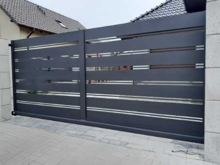 OGRODZENIA Z ALUMINIUM I STALI , bramy, furtki, przęsła , balustrady