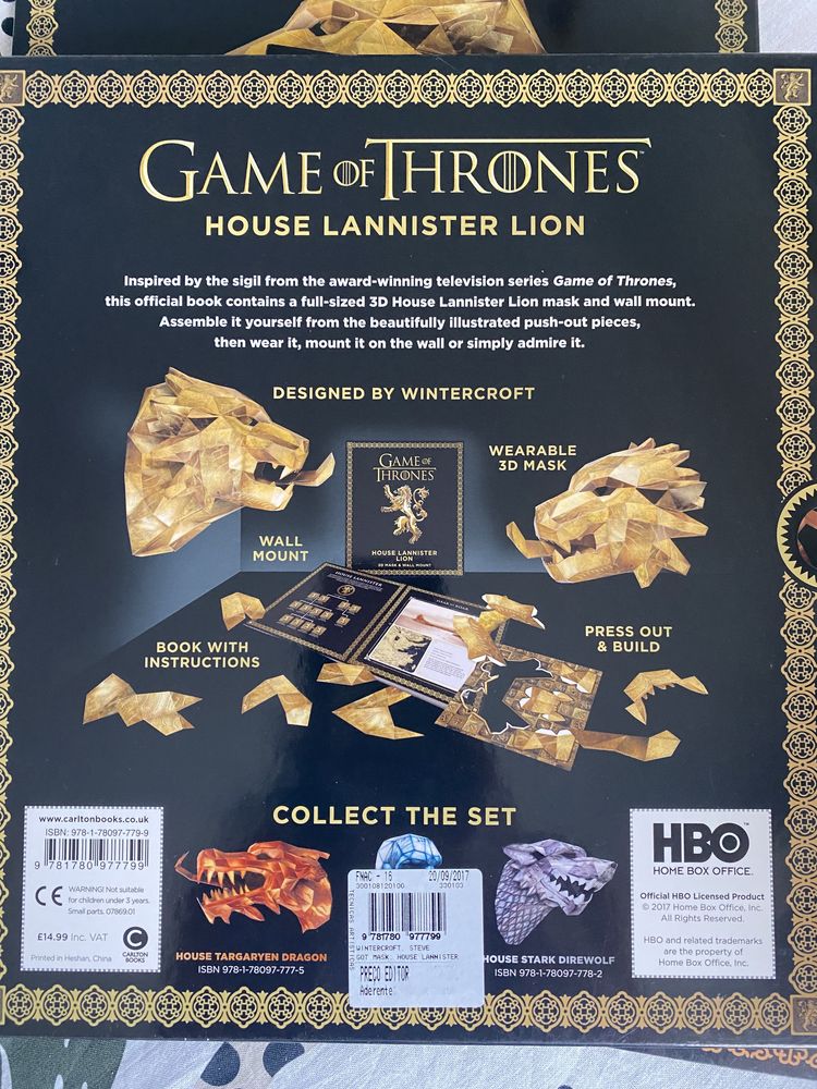 Game of Thrones - 3D mask