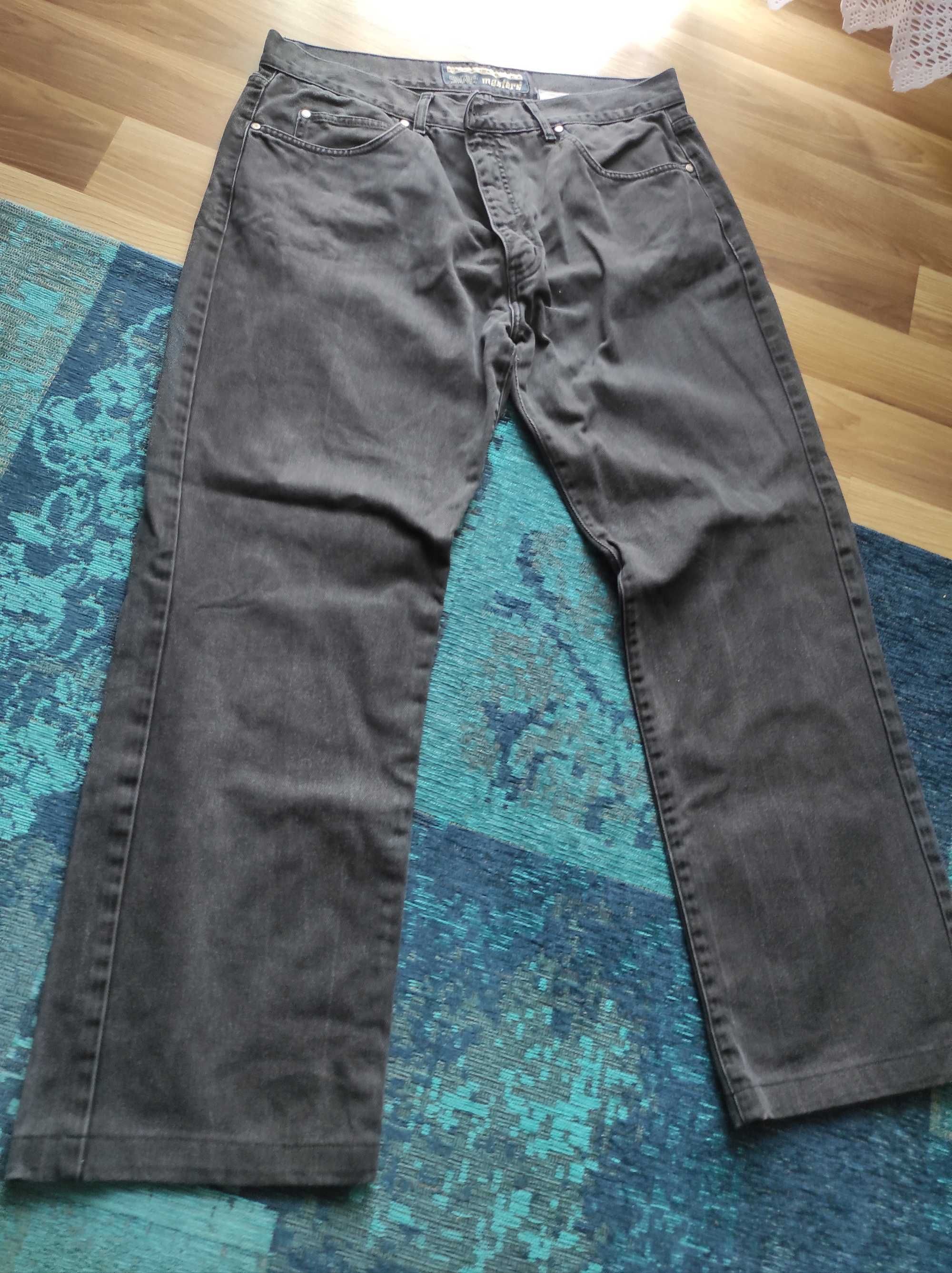 Spodnie jeansowe męskie czarne Master r. 40/32