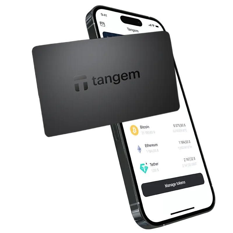 Крипто-гаманець Tangem Wallet 2.0 набір з 2 карток Чорний ОФІЦІЙНИЙ