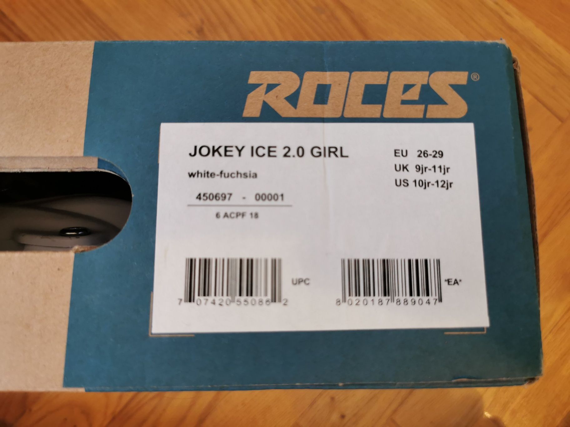 Łyżwy ROCES Jokey Ice 2.0 Girl białe r. 26-29