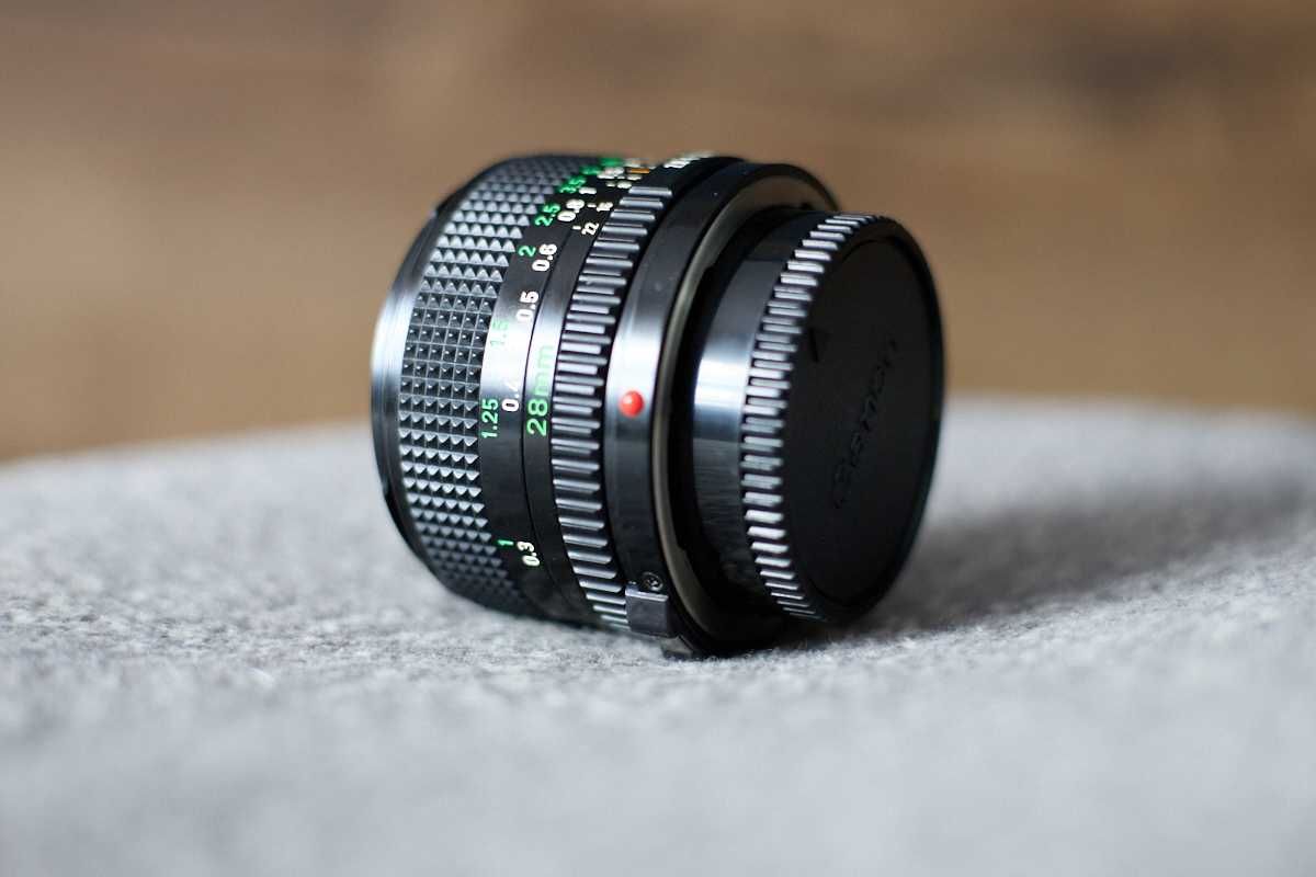 Canon fd 28mm f2.8 + filtr nd ZADBANY!