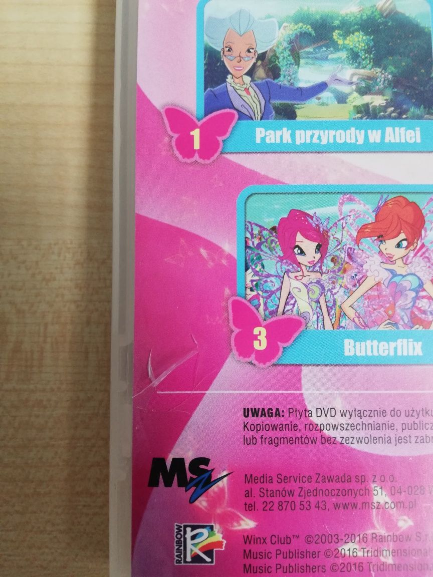 Winx Club płyta Dvd