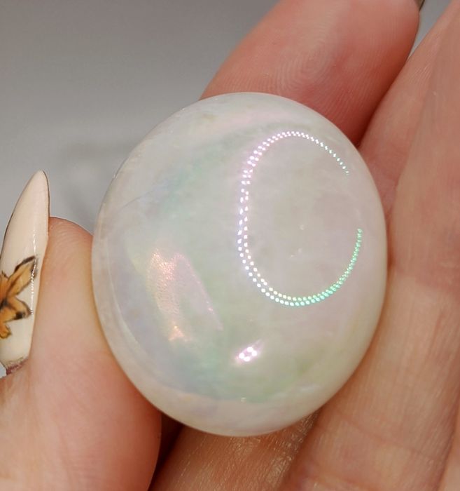 Kwarc aura palmstone