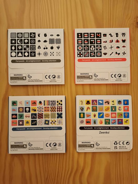 Coleção Cartões Montessori | Estimulação Visual de Alto Contraste