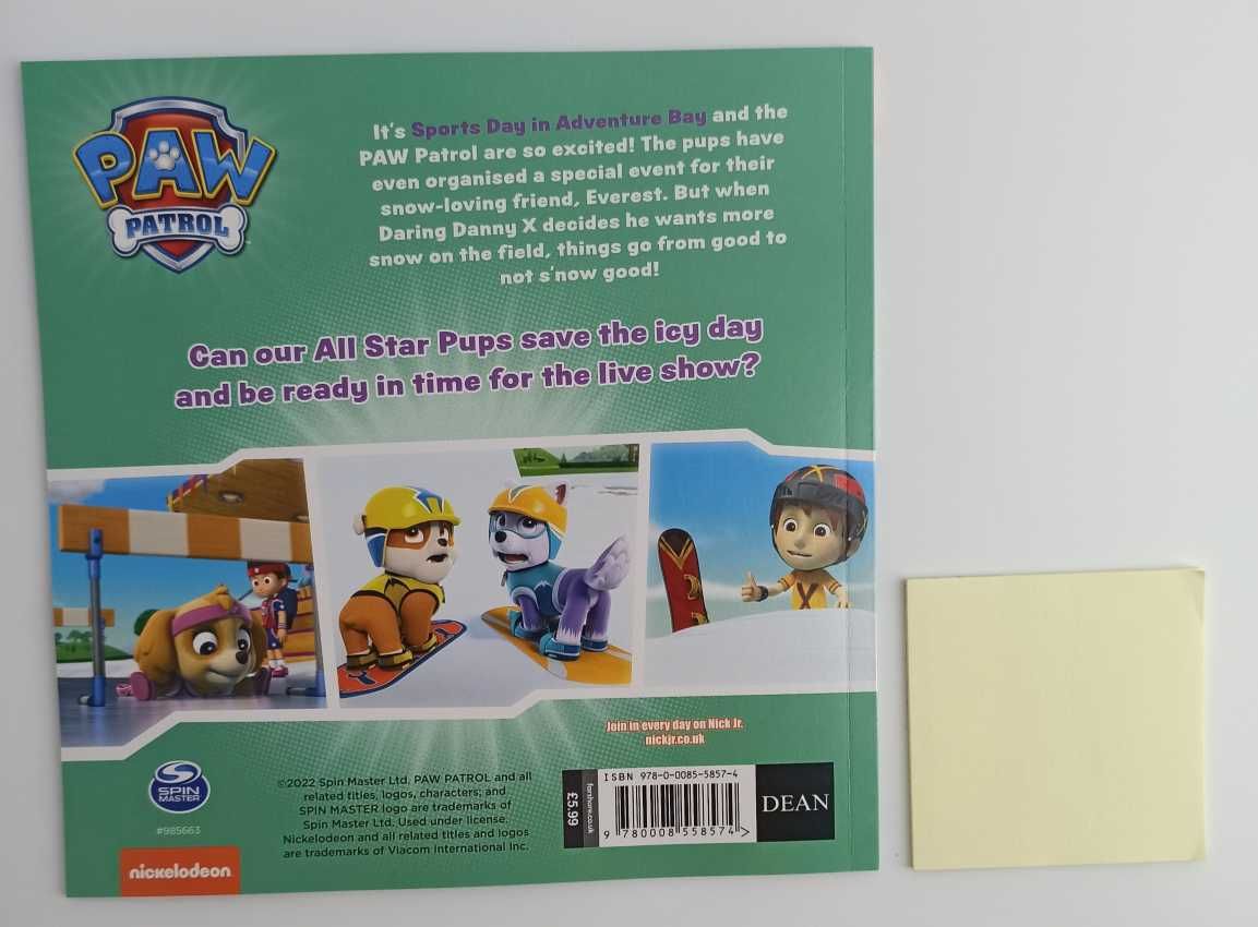 NOWA Paw Patrol Pups Save Sports Day!	Psi Patrol książka po angielsku
