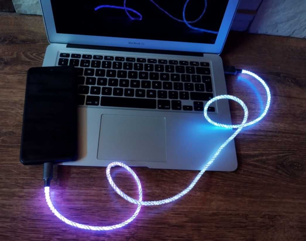 Kabel do telefonu tabletu USB-C RGB