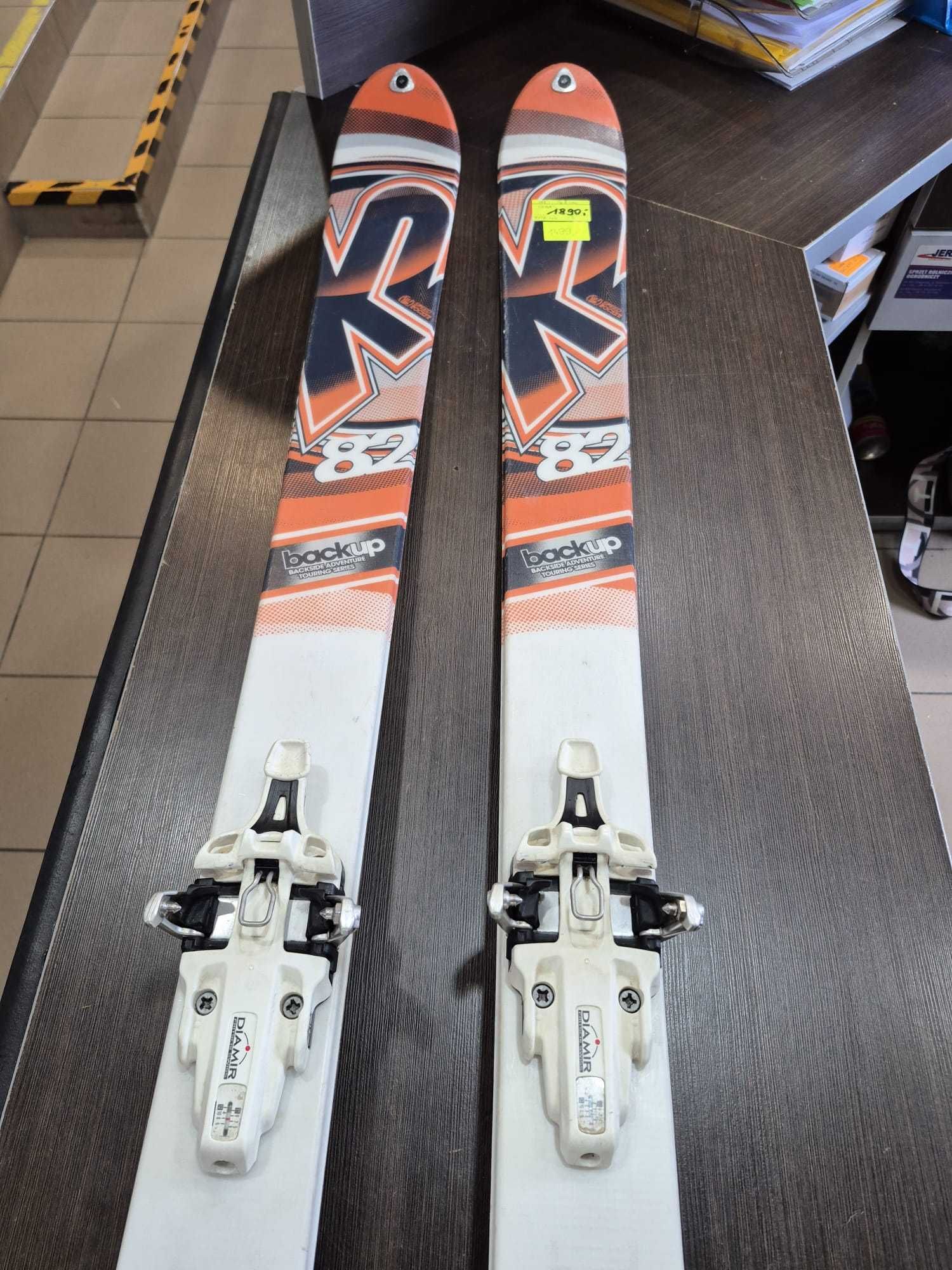 Narty skiturowe K2 82 backup 167cm S-24