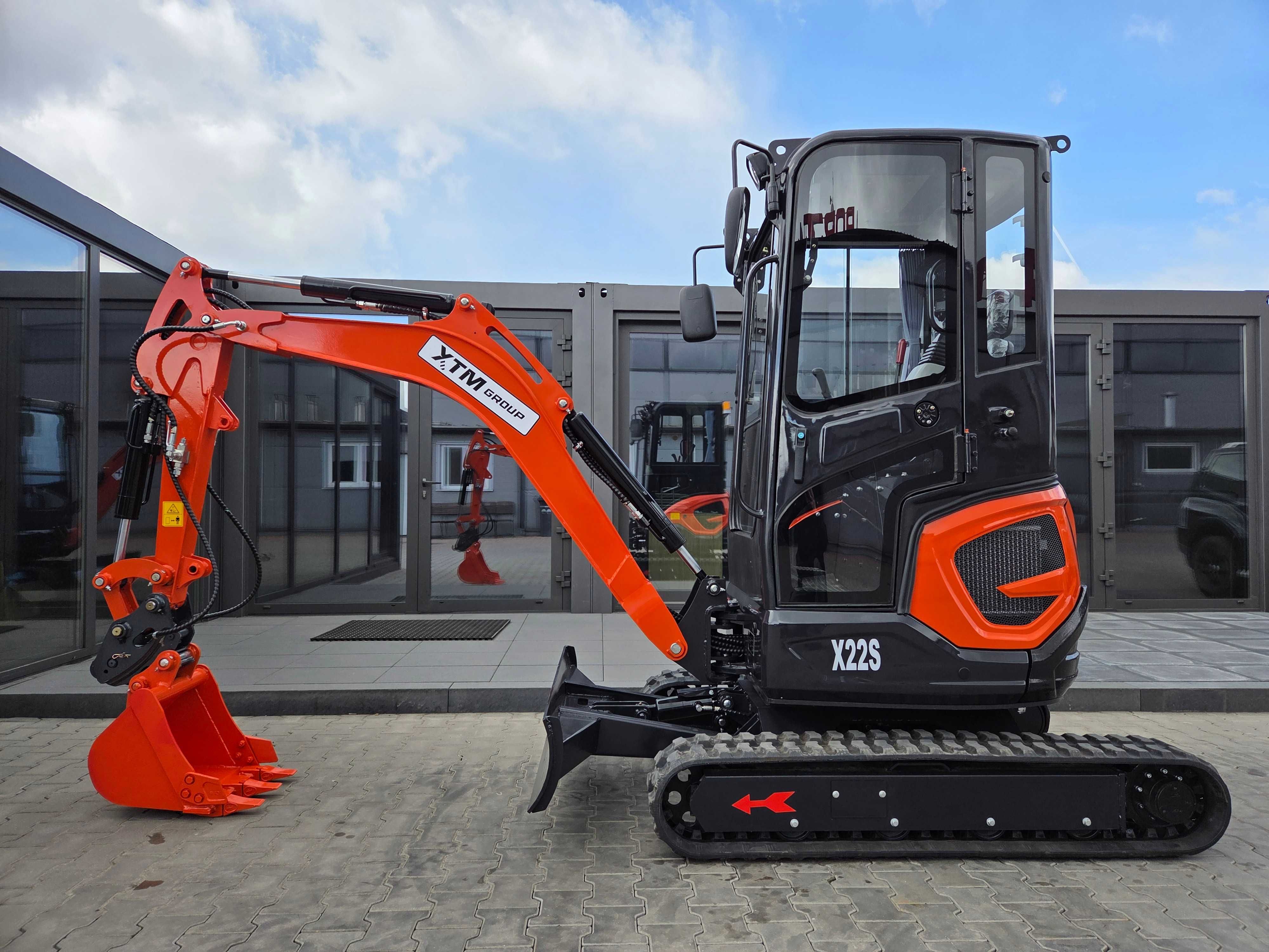 XTM X22S 2025 mini koparka KUBOTA ZESTAW Raty Leasing 2000kg!