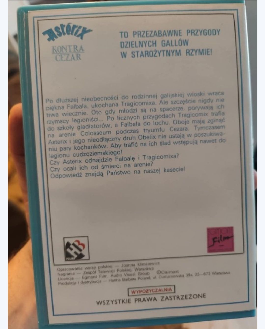 KASETA VHS – Asterix kontra Oberix unikat!