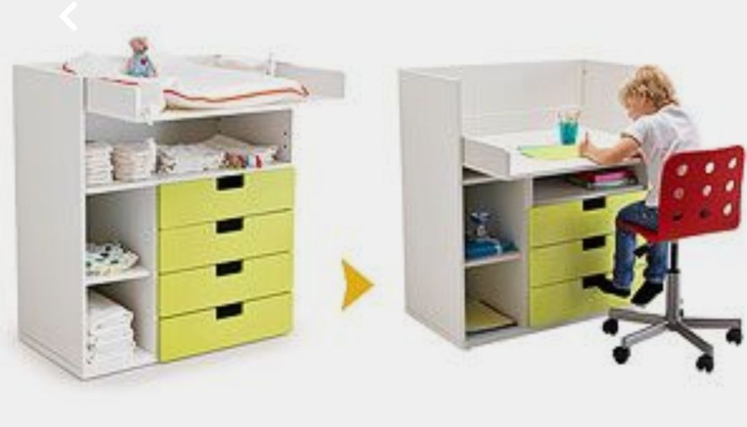 Trocador / Secretária Stuva Ikea Verde - como nova