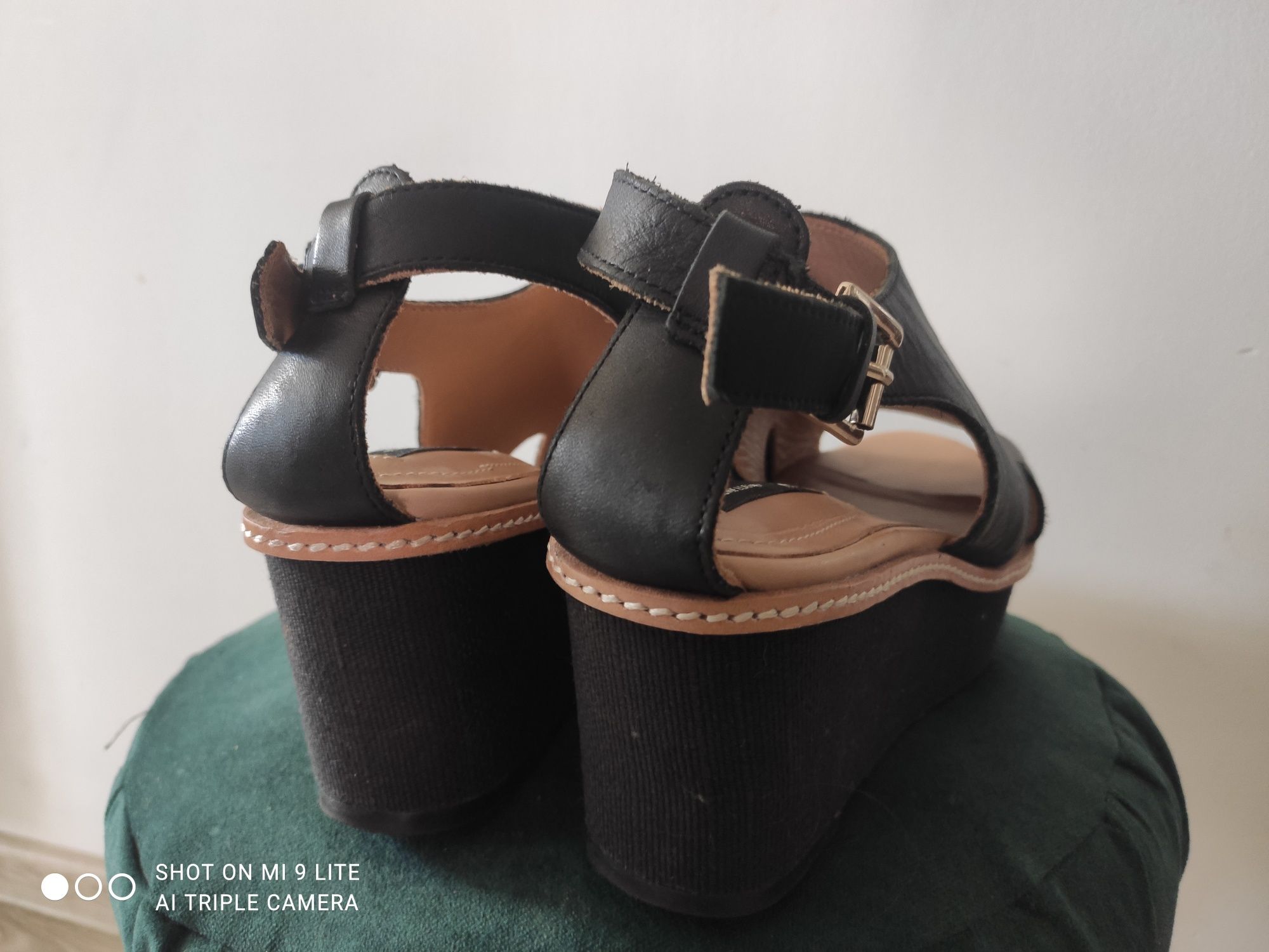 Buty sandały damskie skóra H&M