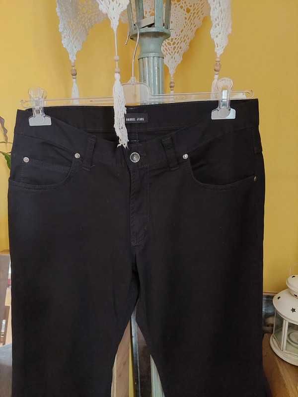 Czarne spodnie męskie Vankel jeans L