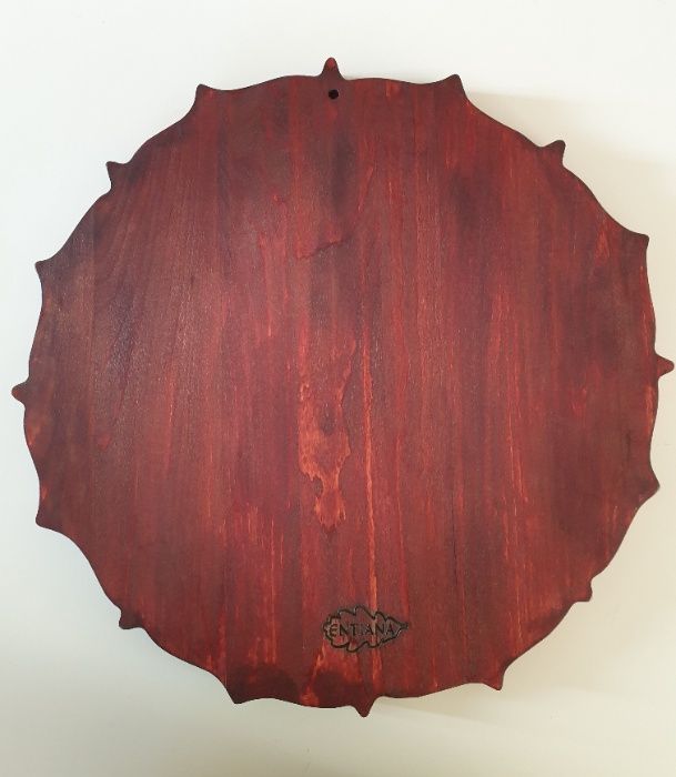 Mandala kolonialny styl rzeźbiona w drewnie orientalna 40cm