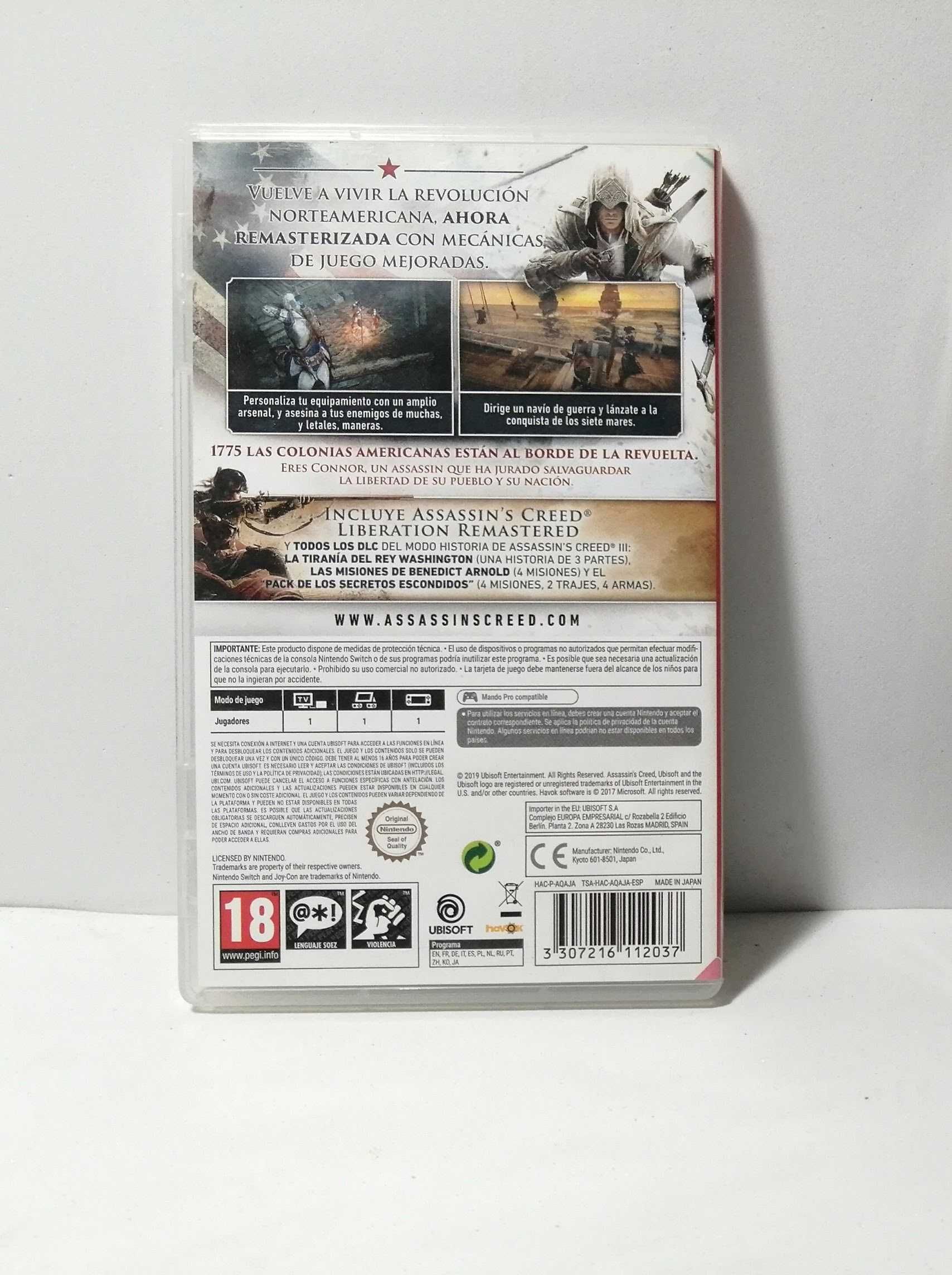 Assassin's Creed III Remastered - Nintendo Swich