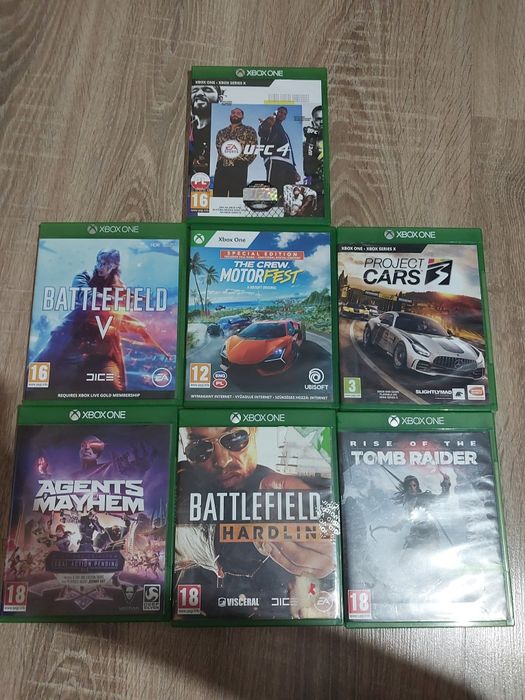 Różne gry na xbox one