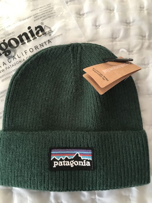 Gorro patagonia cor verde novo com etiqueta tamanho unico