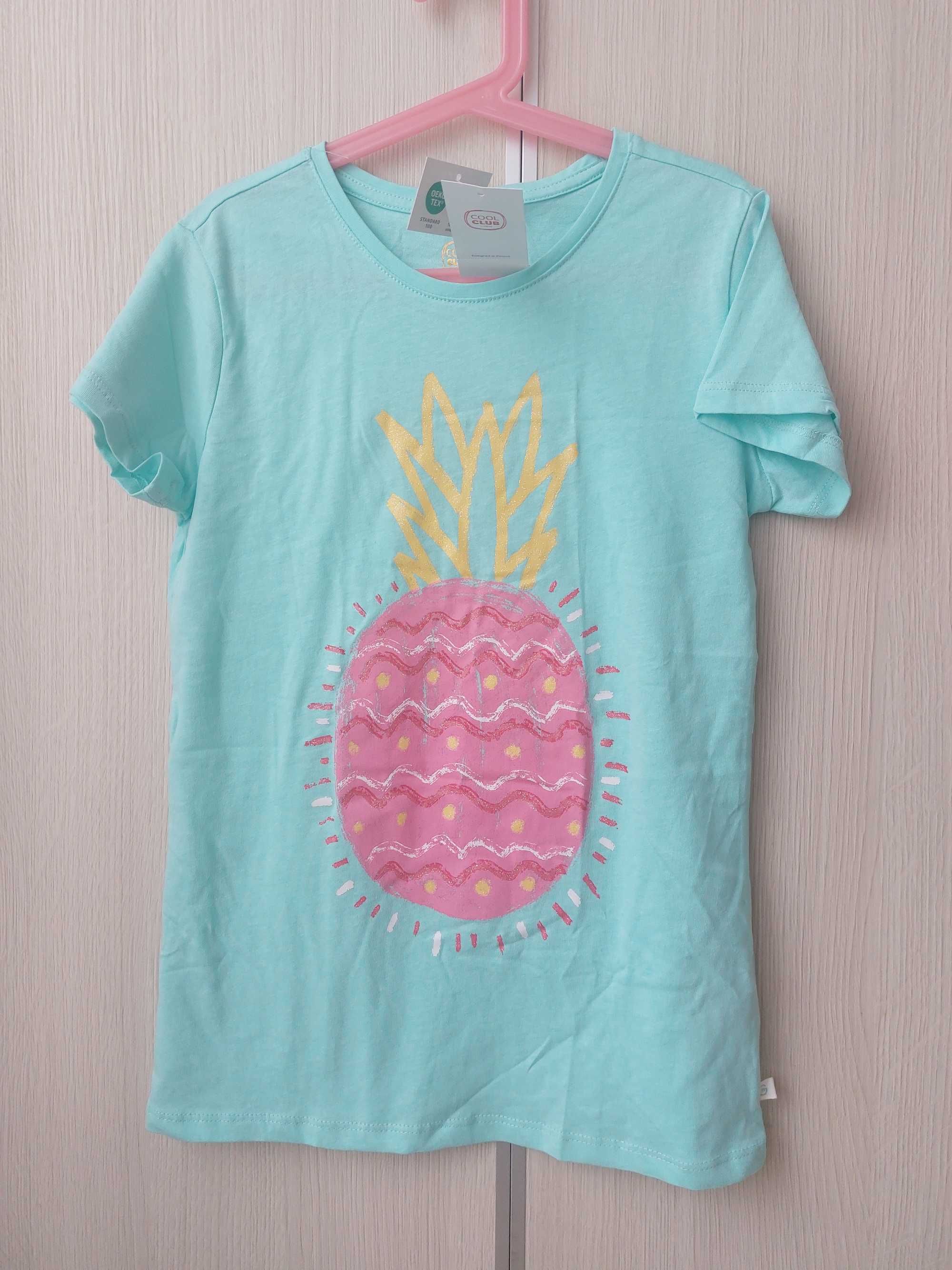 R.158 nowa bluzka ananas, Brokatowe elementy,  Coolclub