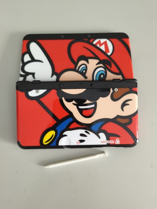 New nintendo 3DS Preta Super Mario 32GB e Homebrew