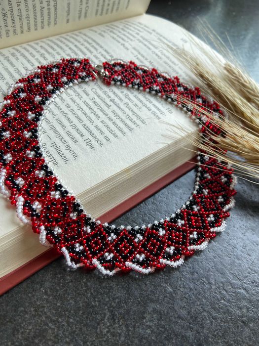 намисто ручної роботи, етно кольє, жіночі прикраси,