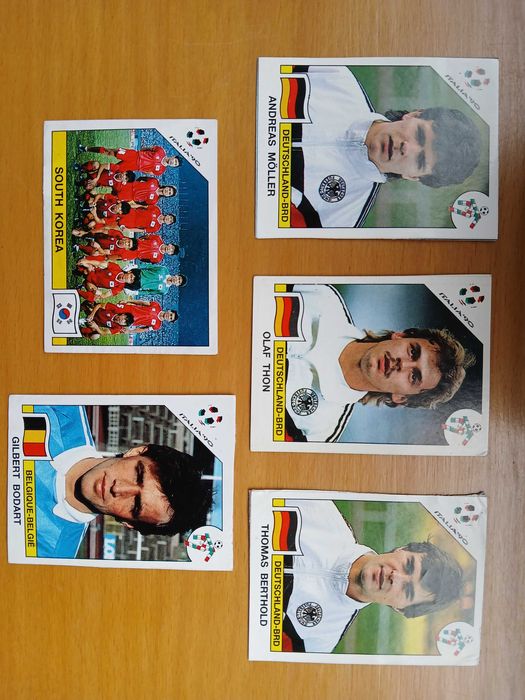 Mundial ITALIA 1990 - PANINI - Lote 5 Cromos