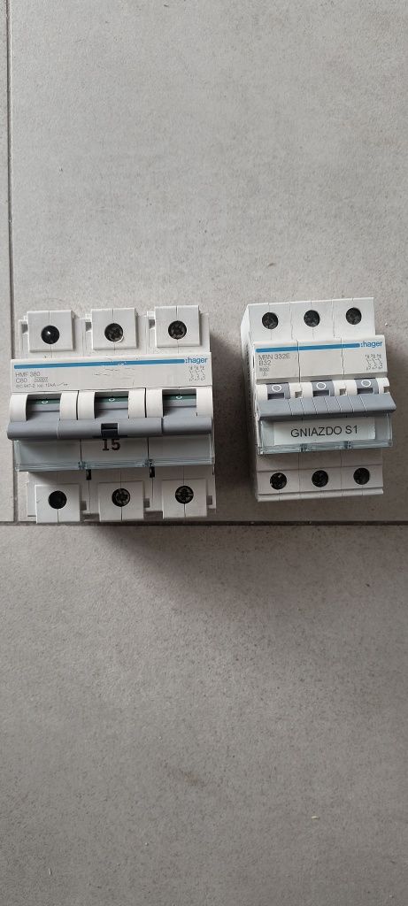 Bezpieczniki hager c80 i b32
