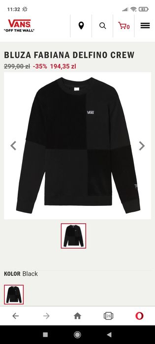 Nowa bluza damska Vans r.S Okazja