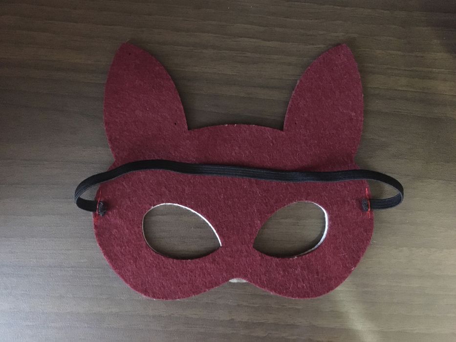Карнавальна маска із фетру лисенятко
