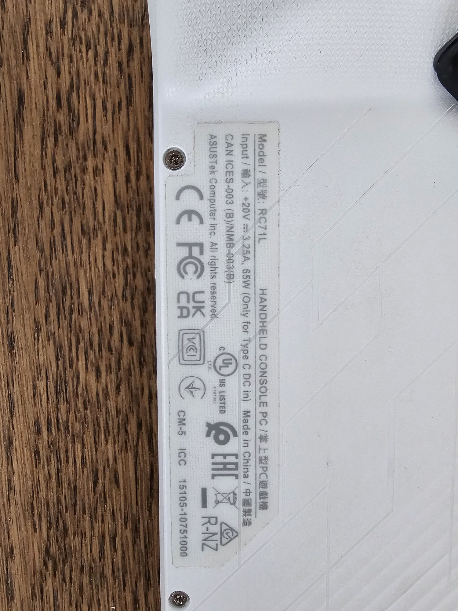 Asus ROG Ally AMD z1 512gb RC71L