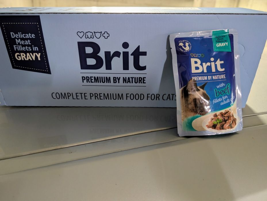 Karma dla kota BRIT Premium Wołowina 85 g