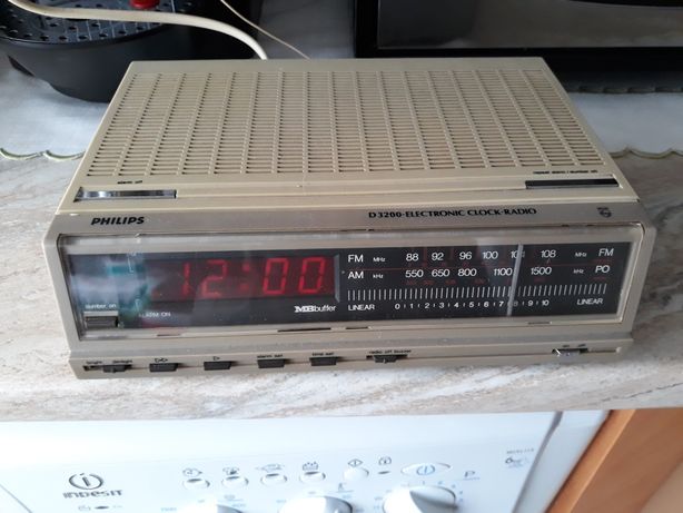 Rádio despertador vintage
