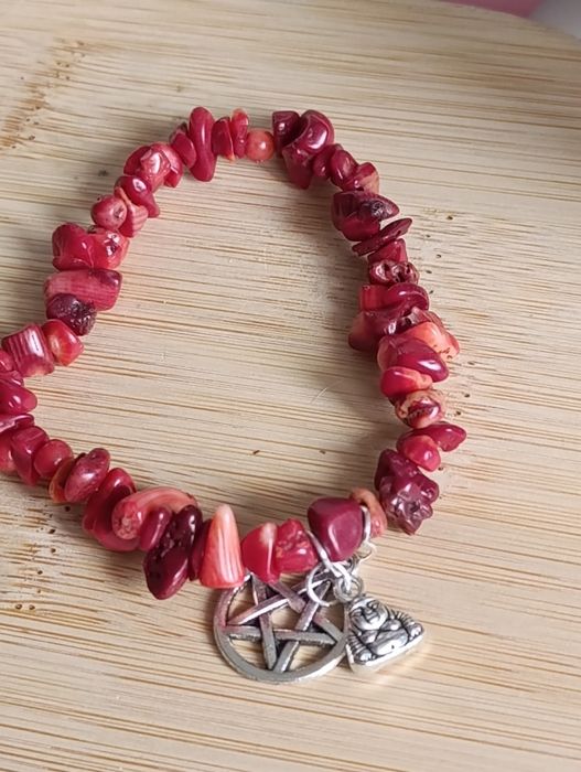 Bransoletka z naturalnego koralowca