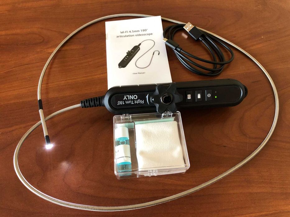 W2145 WiFi, бездротовий відеоендоскоп з артикуляційним зондом 4,5 мм