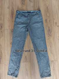 Spodnie Reserved 31 slim fit eleganckie