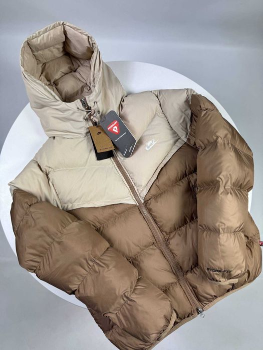 !SALE! Пуховик Nike NSW Storm-Fit Brown/Beige S M L XL XXL найк нсв