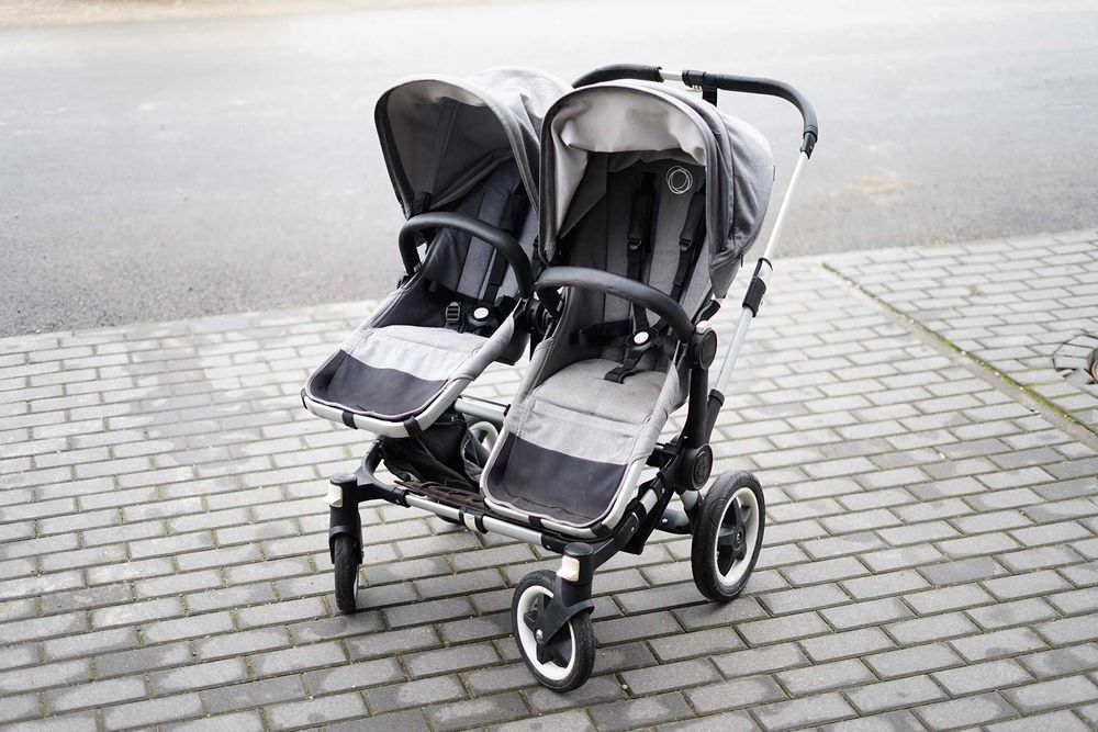 Bugaboo Donkey duo - 2 gondoli / 2 spacerówki / kosz na zakupy