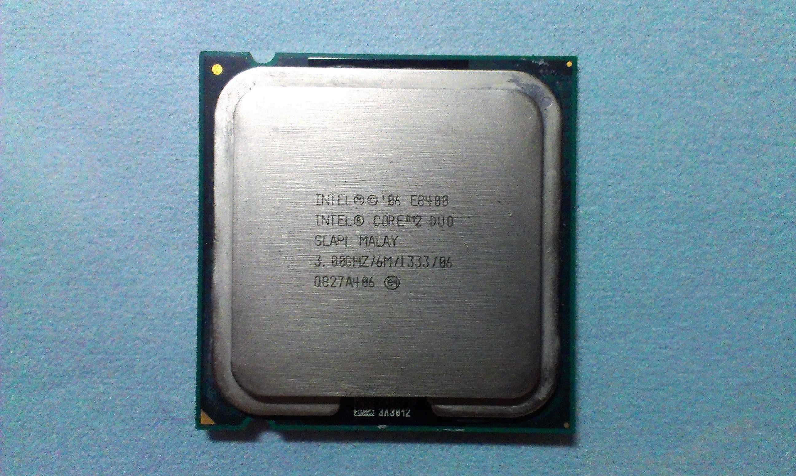 Процессор INTEL CORE 2 DUO E8400 3.00GHz/6M/1333 (SLAPL) s775, tray