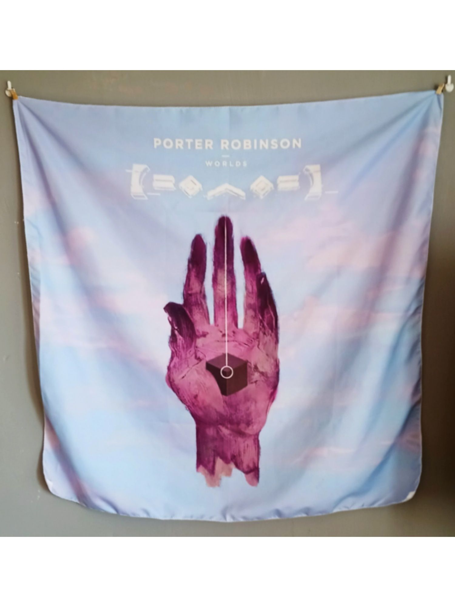 Gobelin plakat materiałowy Porter Robinson Worlds album vocaloid